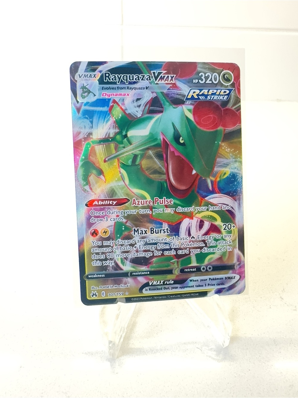 Pokemon TCG Card -  Rayquaza VMAX #101 Pokemon Crown Zenith